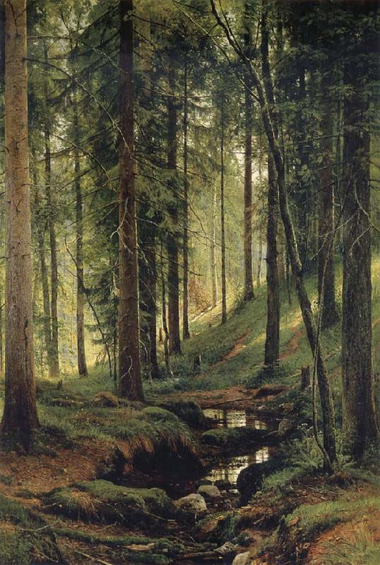 Ivan Shishkin The Brook in the Forest Spain oil painting art